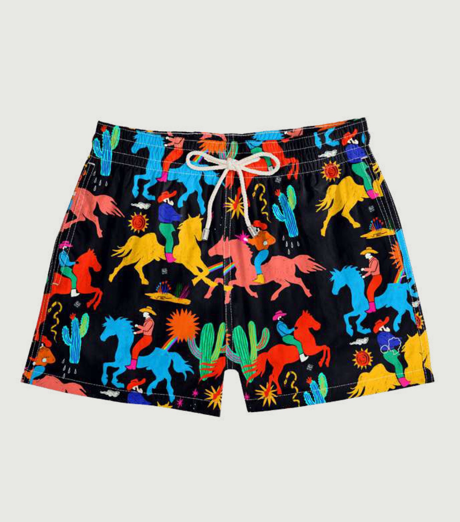 Classic Swim Shorts Black Cowboy x Simmon Said - Arrels