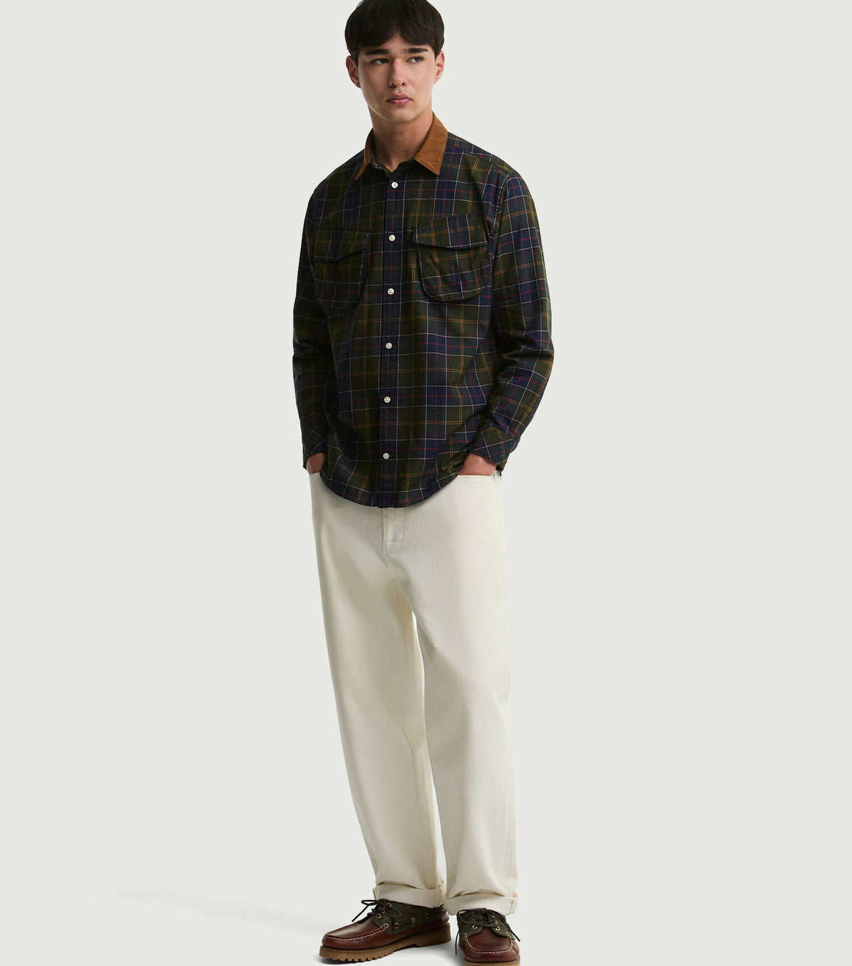 Jungle Tartan Oversized Long-Sleeved Shirt - Barbour
