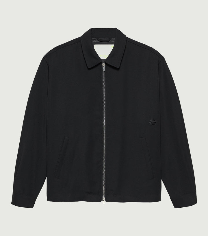 Zip Up Shirt Black