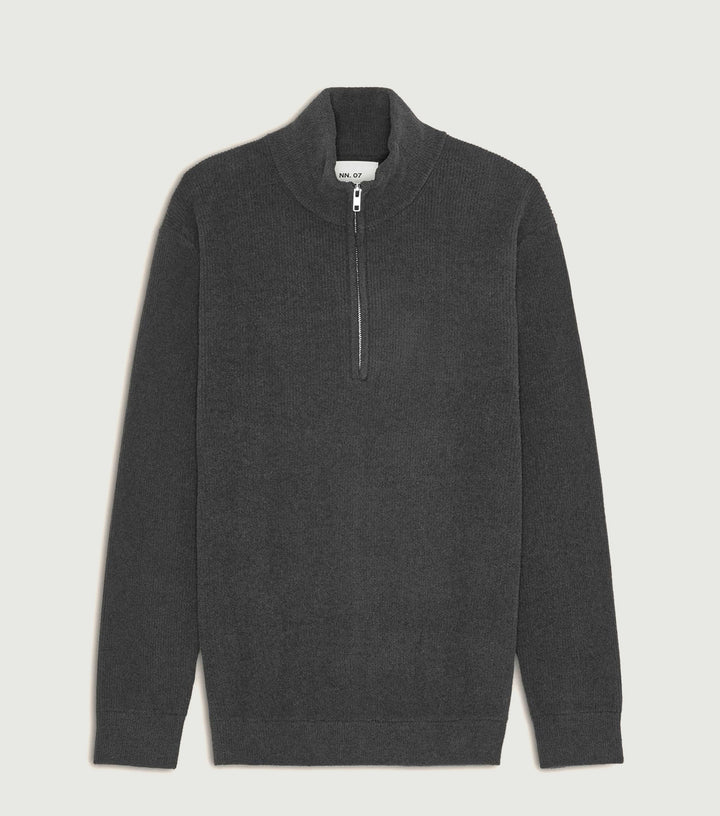 Danny - Rib knitted sweater Charcoal Mist