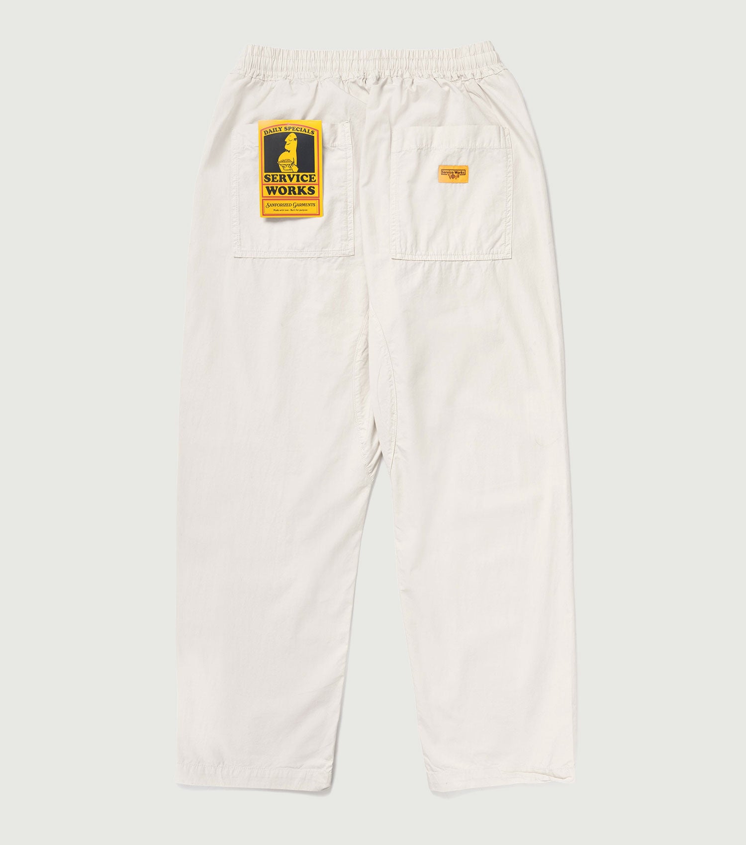 Poplin Chef Pants - Salt - ServiceWorks