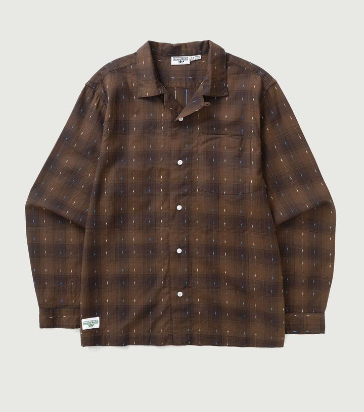 Drag Stitch Resort Shirt - Brown