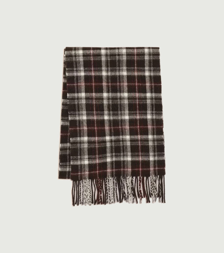 Scarf - Brushed scarf Winewood Mouliné