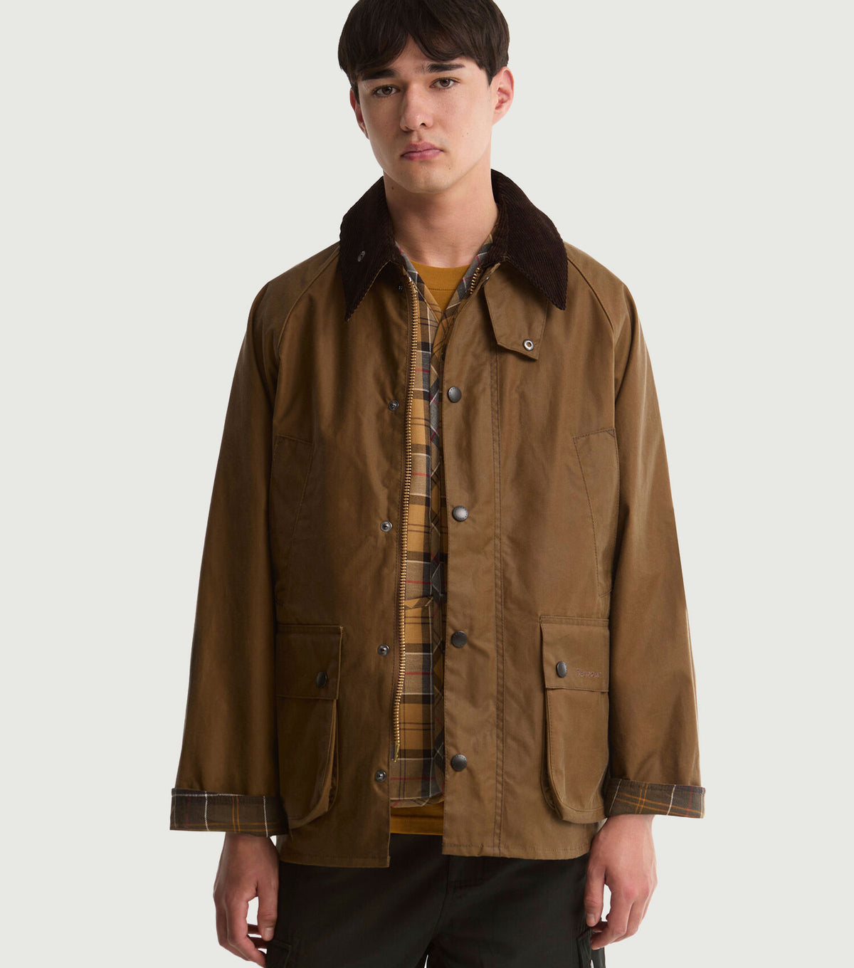 Oversized Bedale Waxed Jacket Sand - Barbour