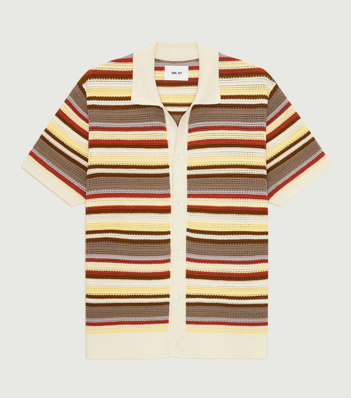 Lars - Polo cardigan Ivory