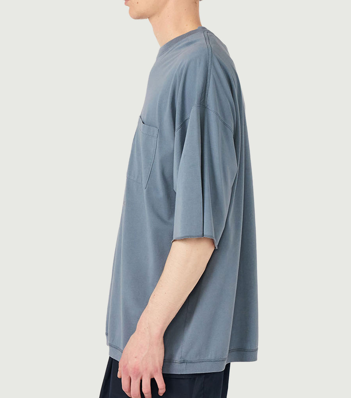 OOAL Pocket Tee Blue Gray - Nanamica