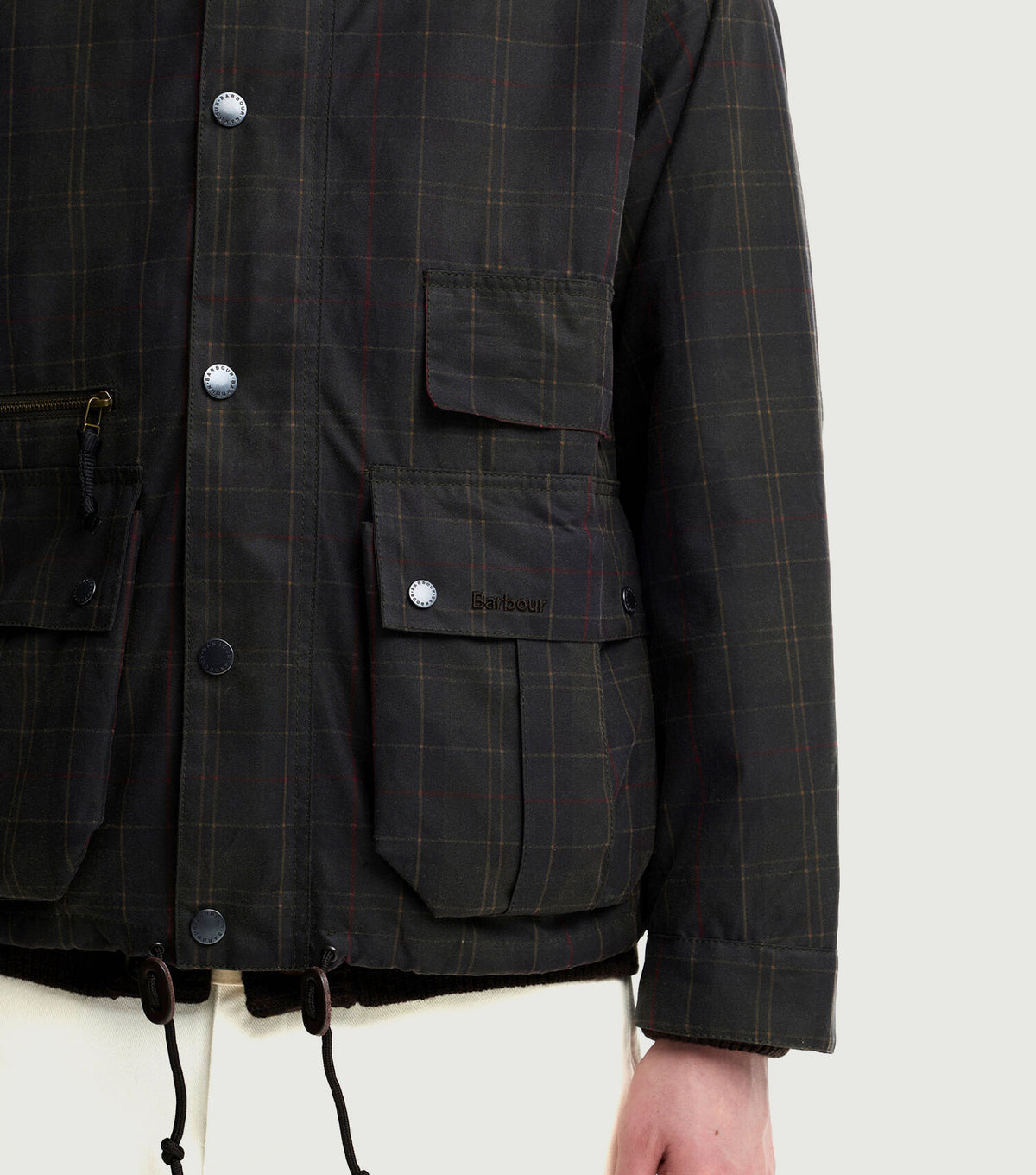 Modified Tartan Ursula Waxed Jacket Classic Tartan - Barbour