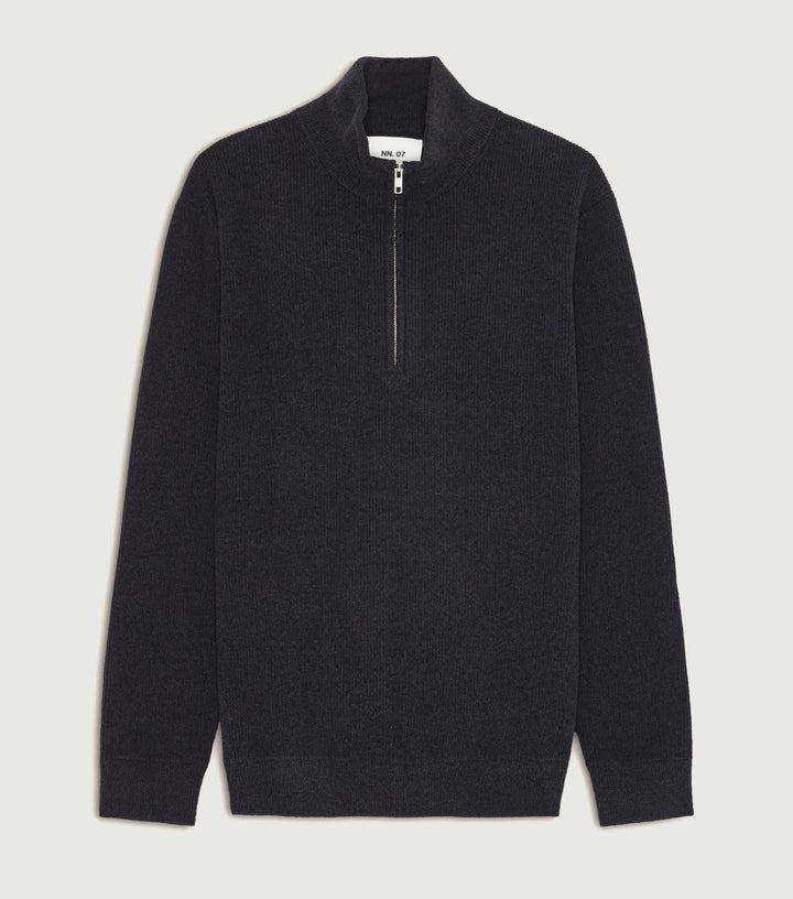Danny - Rib knitted sweater Navy Blue