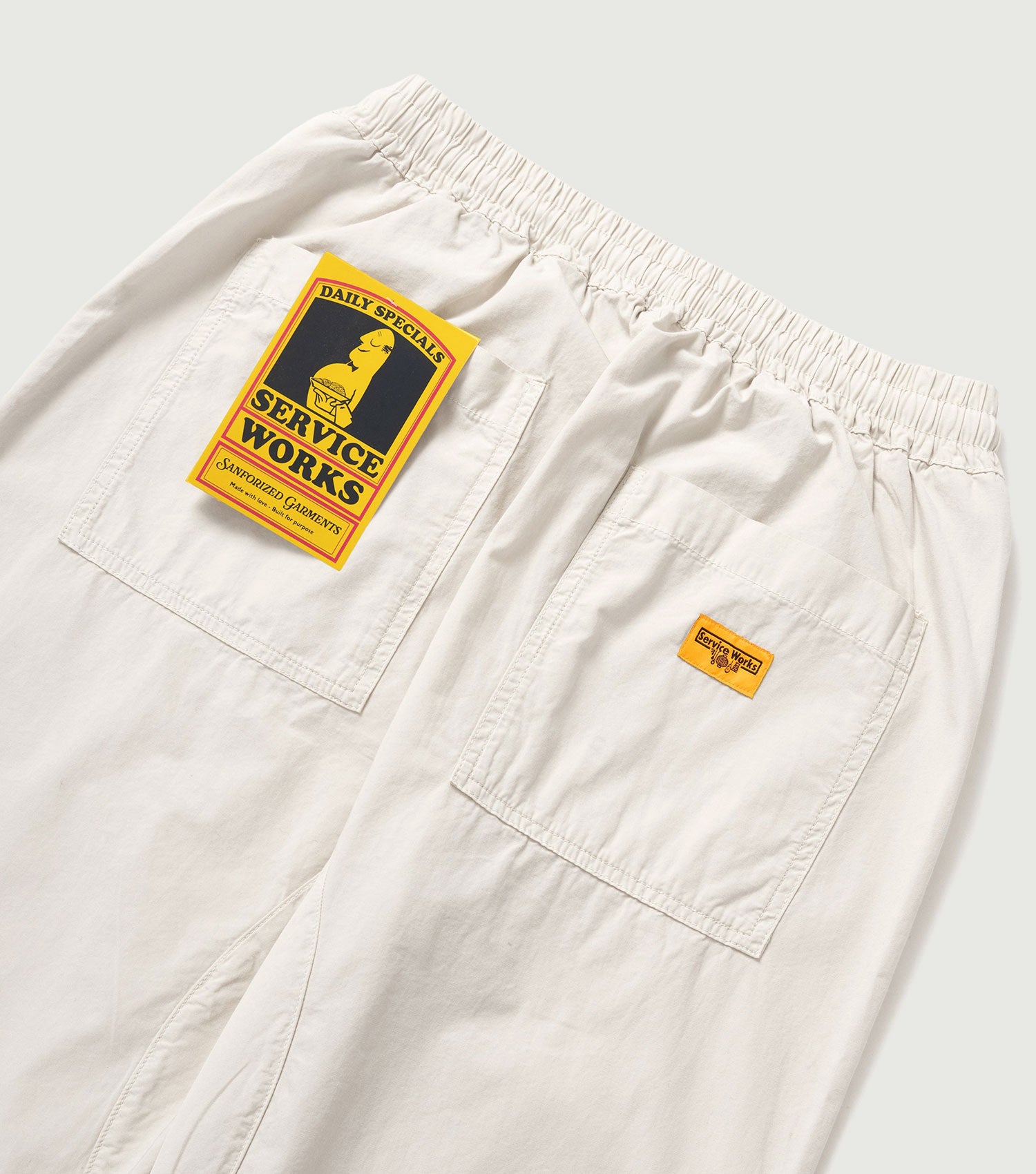 Poplin Chef Pants - Salt - ServiceWorks