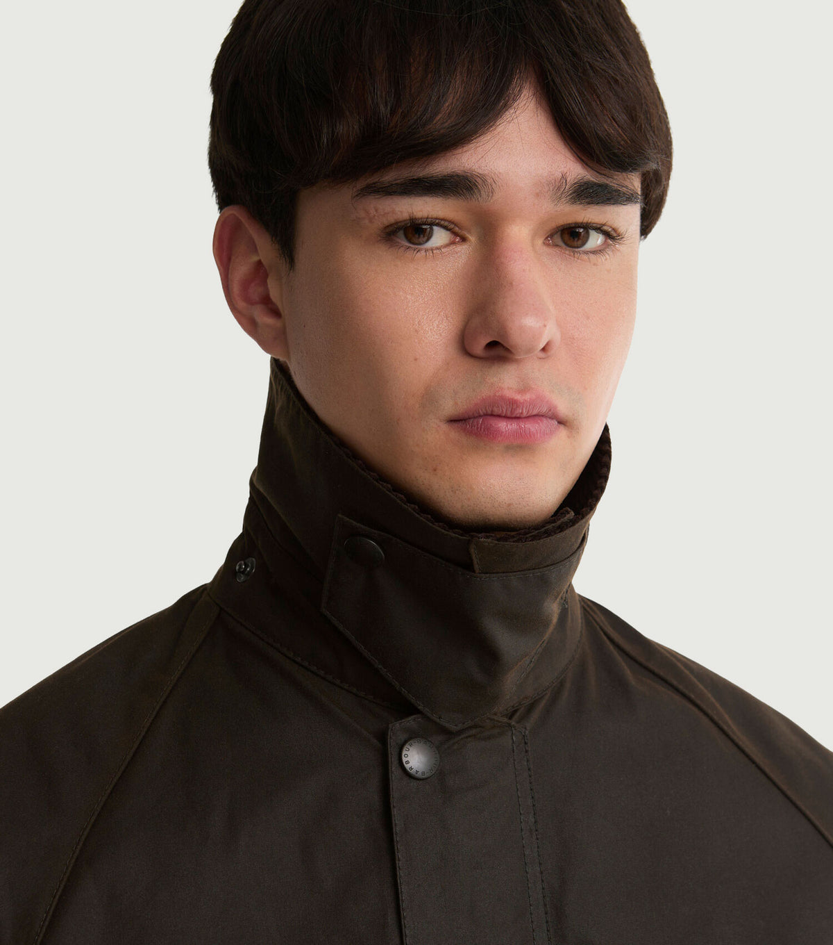 Oversized Bedale Waxed Jacket Dark Brown - Barbour