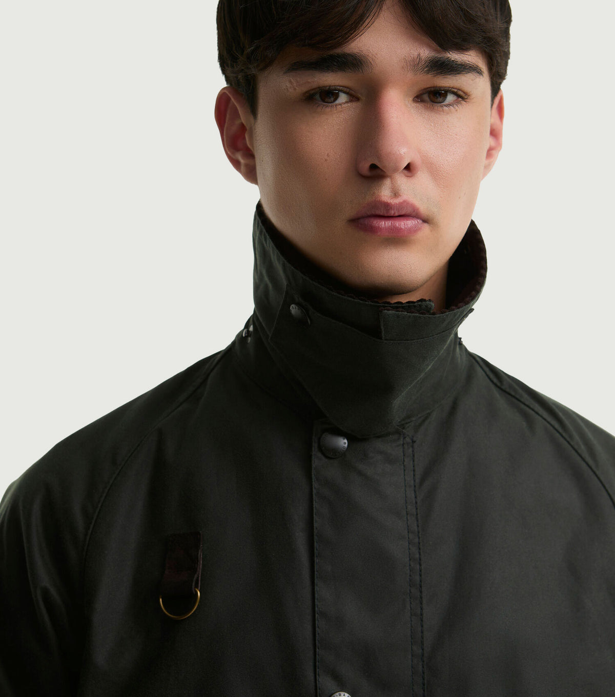 Long Spey Waxed Jacket Sage - Barbour