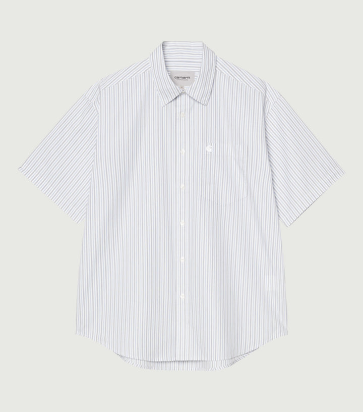 S/S Keene Shirt Keene Stripe White