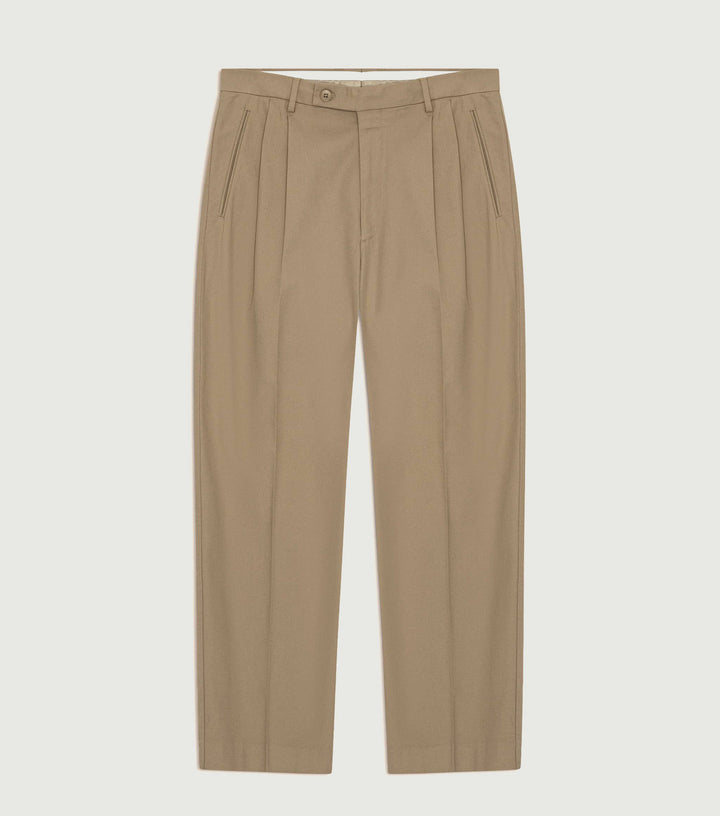 Robin - Pleated relaxed fit pant Desert Clay