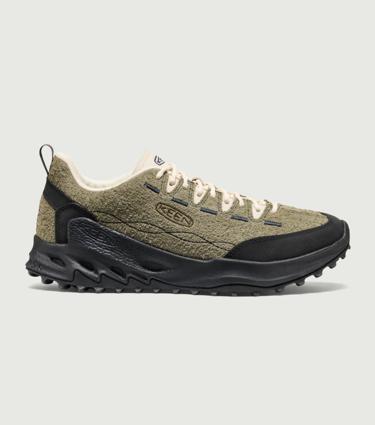 KEEN Jasper Zionic Dark Olive/Birch - side view