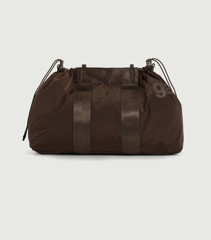 Summit Tote Wide Medium Cocoa Tech Sateen