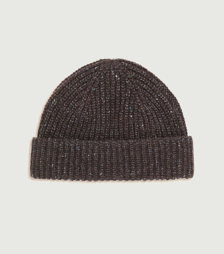 Sailor - Rib knitted beanie Deep Truffle