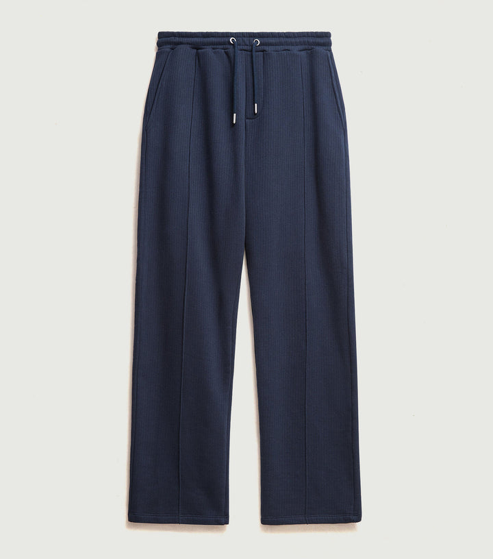 Conrad Straight Leg Trackpants Cotton Navy