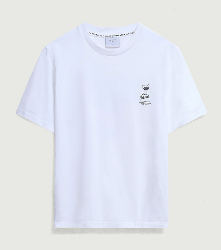 Camiseta Norman de algodón orgánico blanca