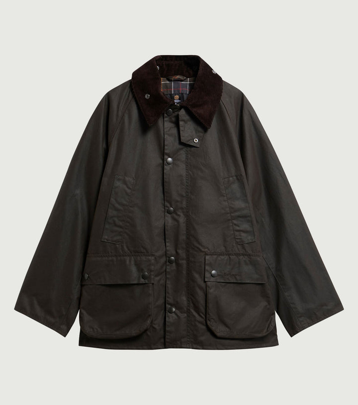 Chaqueta encerada Oversized Bedale Dark Brown