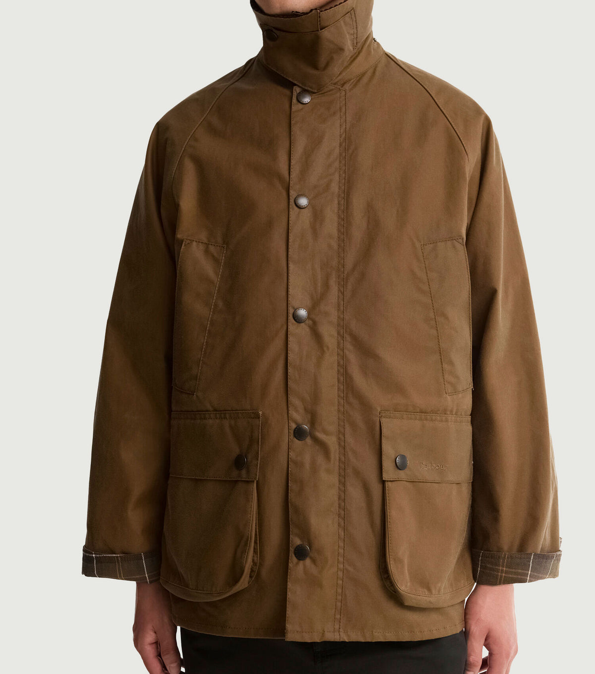 Oversized Bedale Waxed Jacket Sand - Barbour