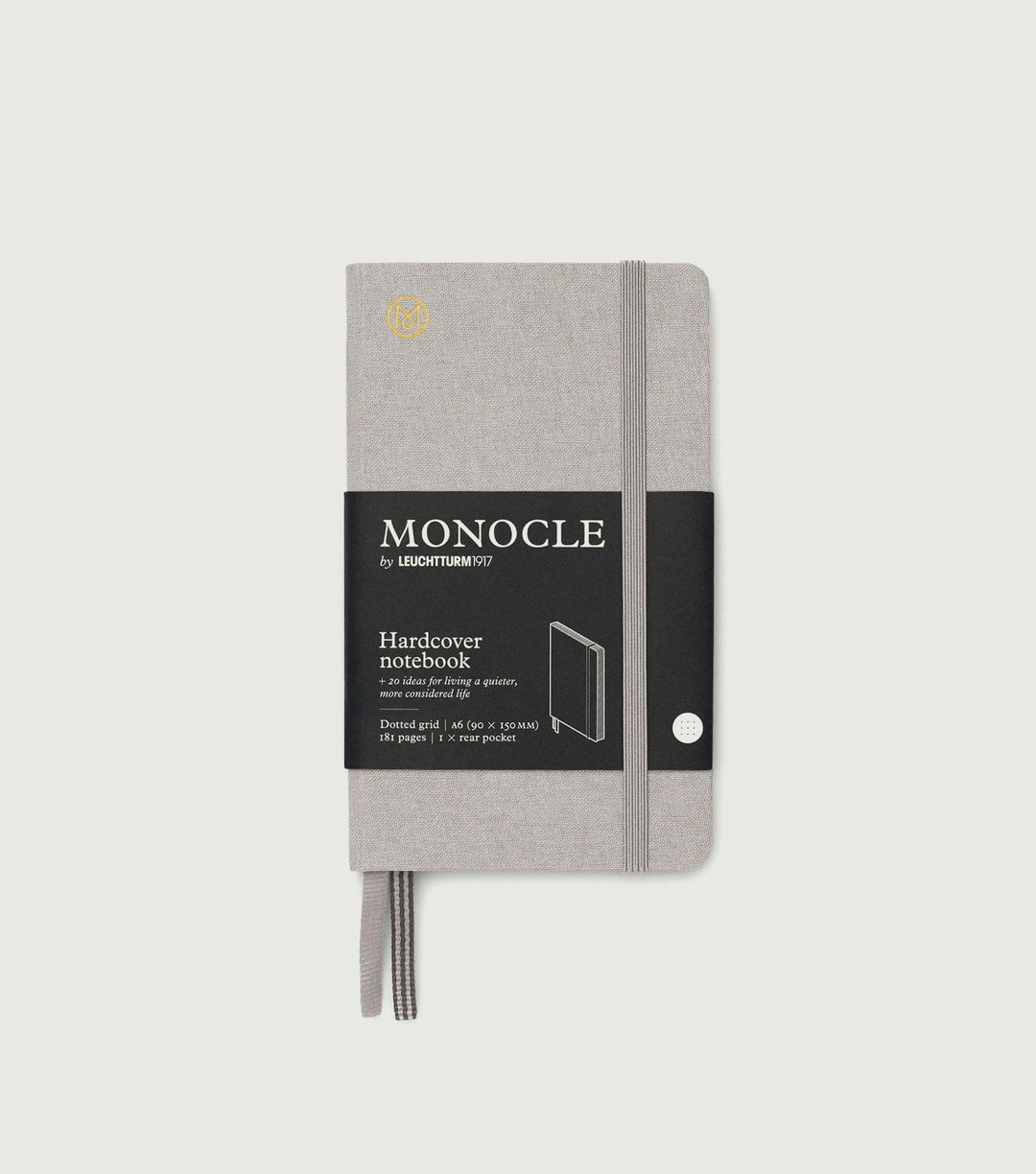 Notebook A6 Monocle, Hard Cover Light Grey - MONOCLE by Leuchtturm1917