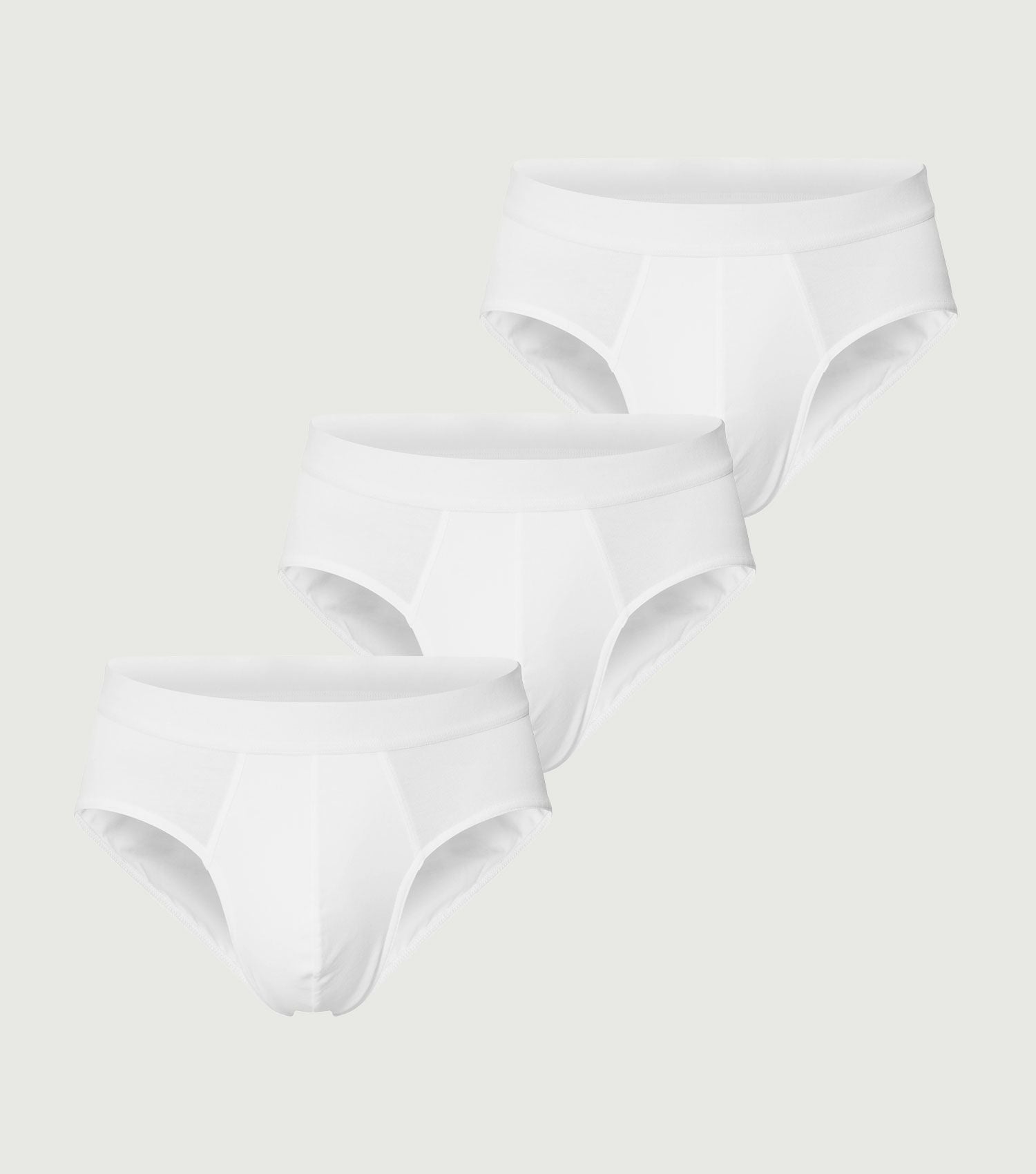 3 Organic Cotton Briefs White - Bread & Boxers