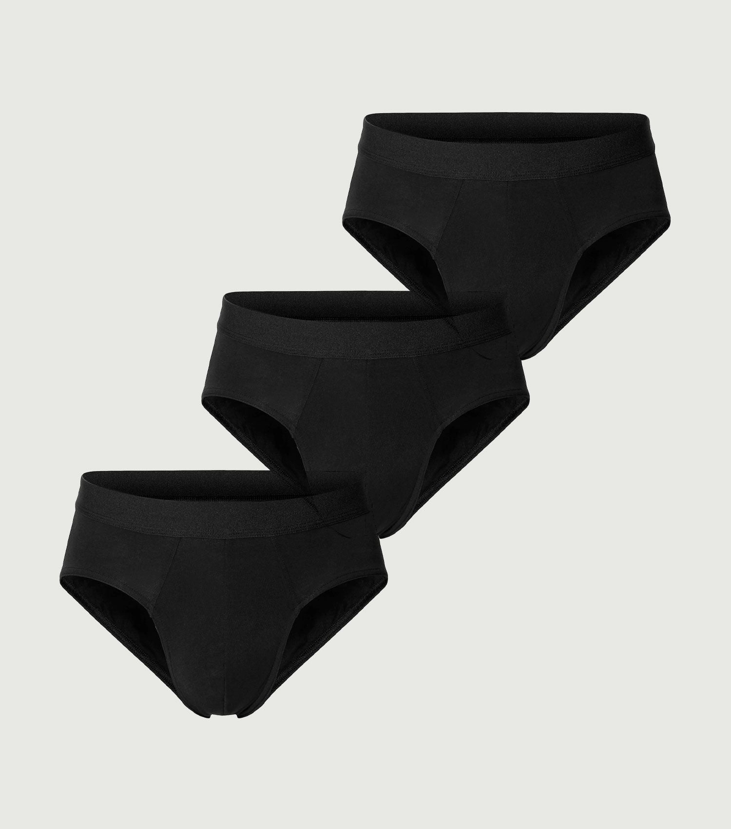 3 Organic Cotto Briefs Black - Bread & Boxers
