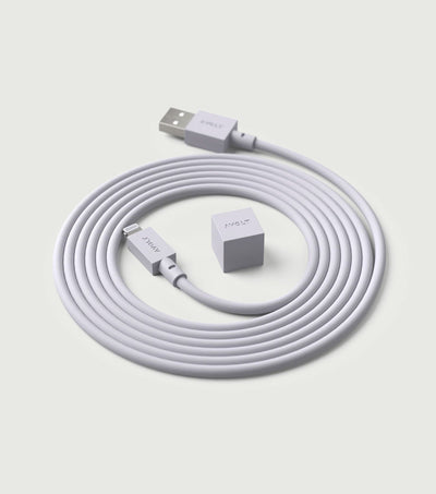 Cable 1 1,8m Lighting to USB A Gotland Grey - Avolt