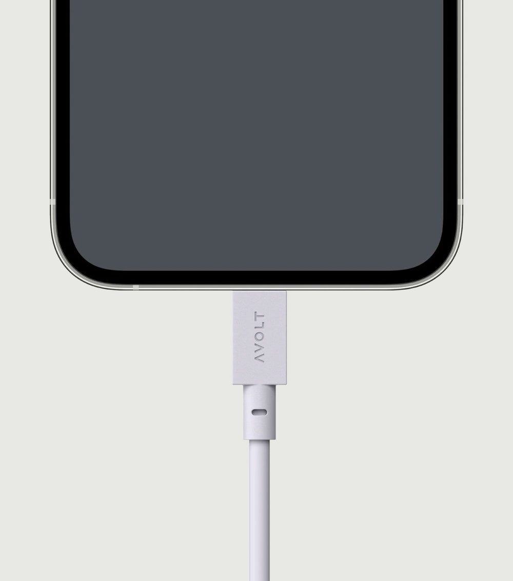 Cable 1 1,8m Lighting to USB A Gotland Grey - Avolt