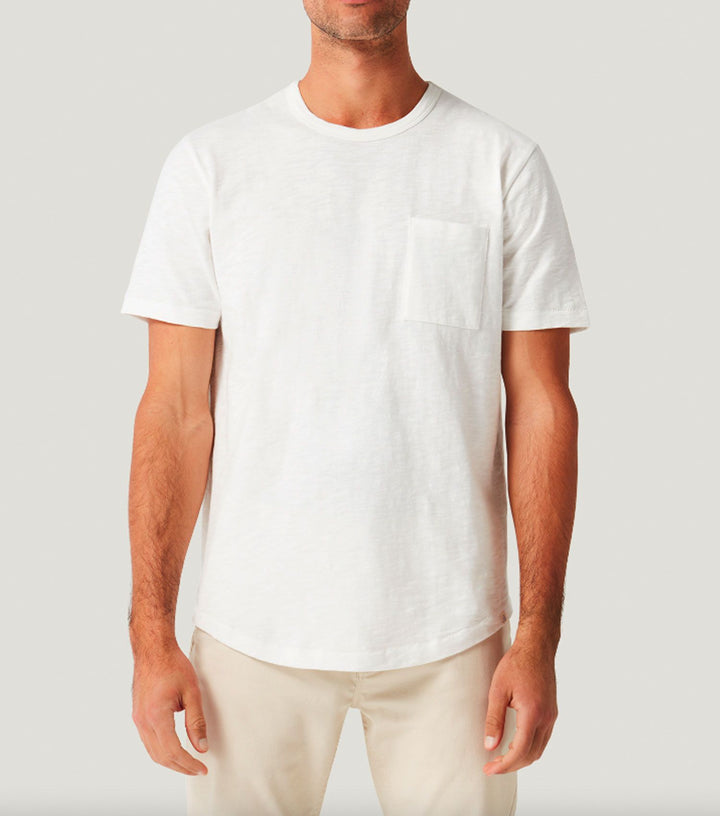 Basic Flame T-shirt with Pocket White - BLAW