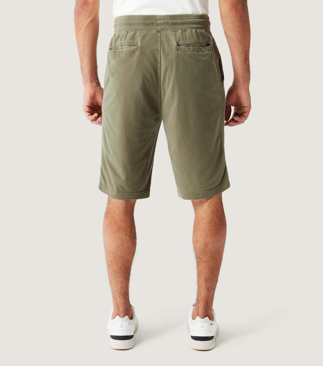 Washed Sueded Cotton Short Deep Olive Venice Wash - BLAW