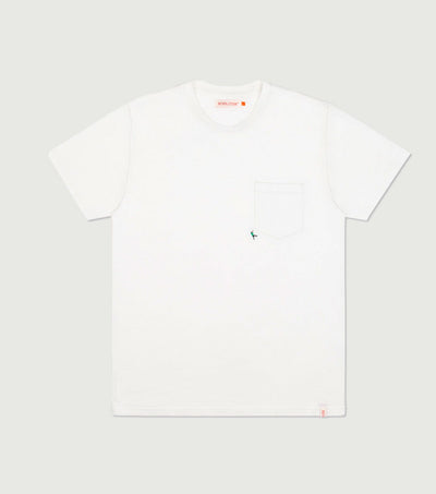 Axe Embroidery T-shirt Off White - RVLT