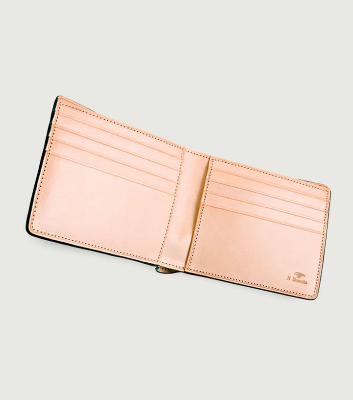 Bifold Wallet With Eight Card Slots Black - Il Bussetto