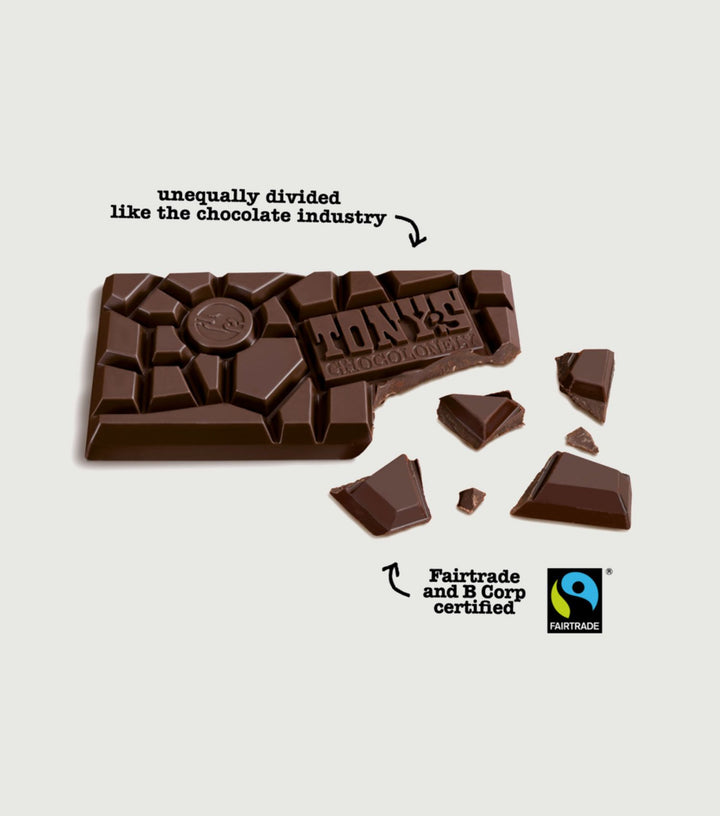 Tony's dark chocolate with almonds and sea salt 180gr - Tony's Chocolonely