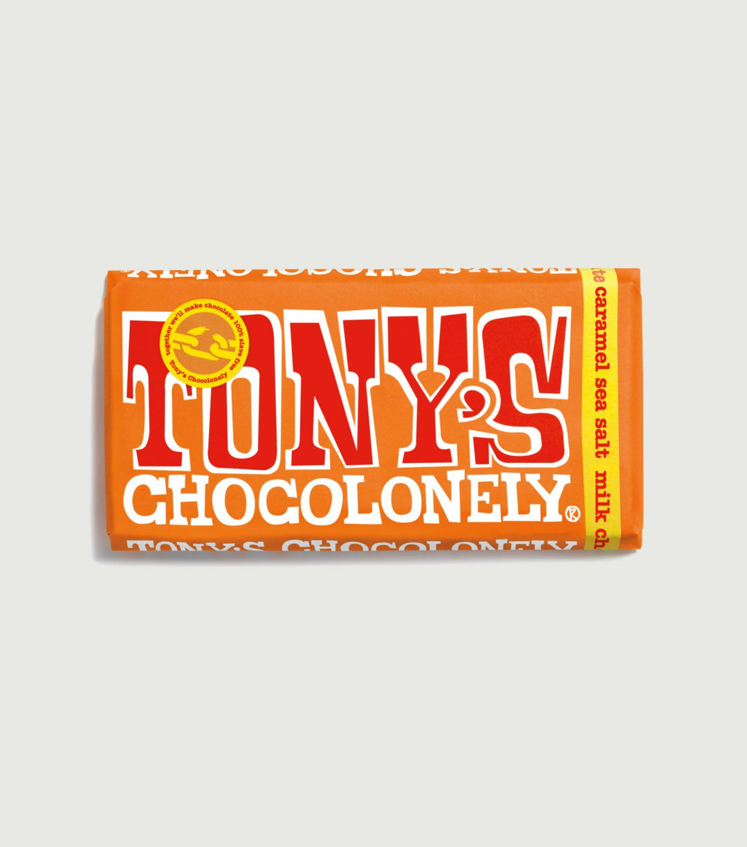 Tony's milk chocolate with caramel sea salt 180gr - Tony's Chocolonely