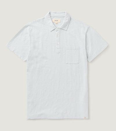 Basic Flame Polo with Pocket Ice Blue - BLAW