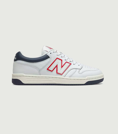 BB480 Sneakers White with Navy - New Balance