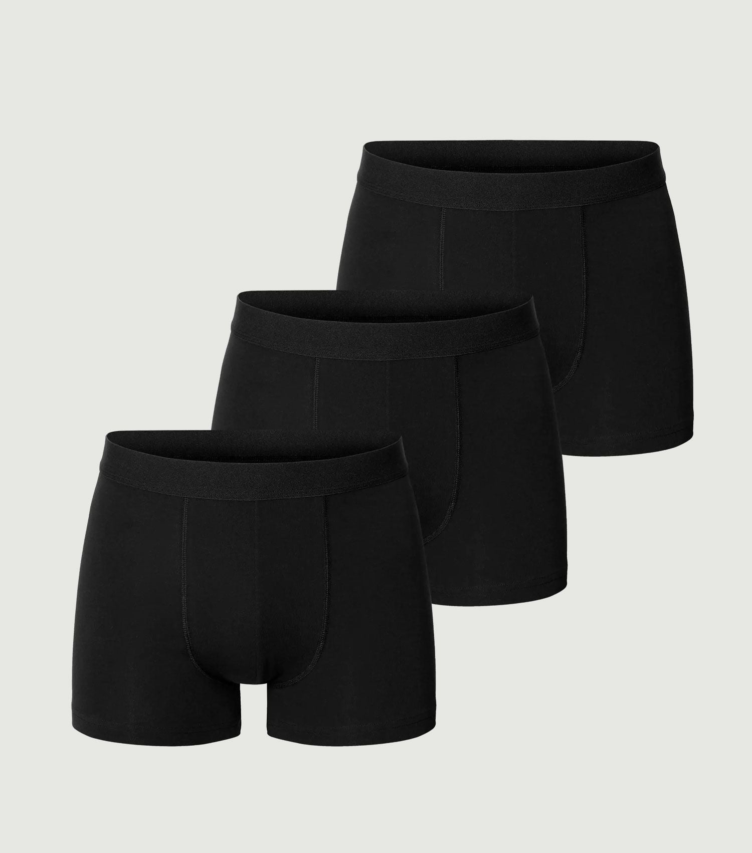 3 Organic Cotton Boxer Briefs Black - Bread & Boxers