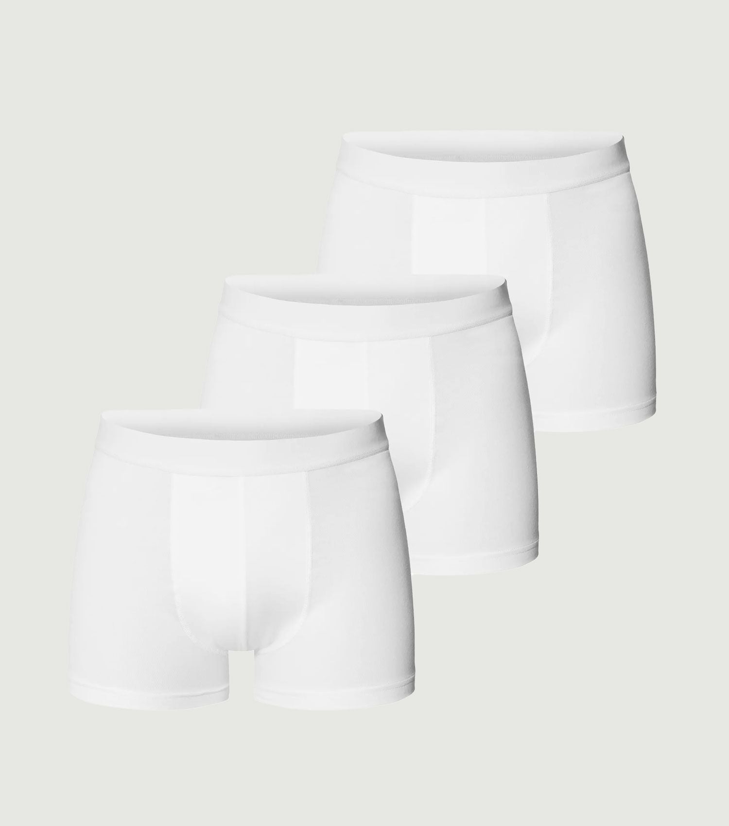 3 Organic Cotton Boxer Briefs White - Bread & Boxers